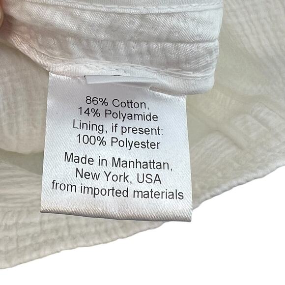 Rachel Comey Bonnie Skirt Ruffle Raw Hem Cotton White Size 6 *Altered - Picture 11 of 12